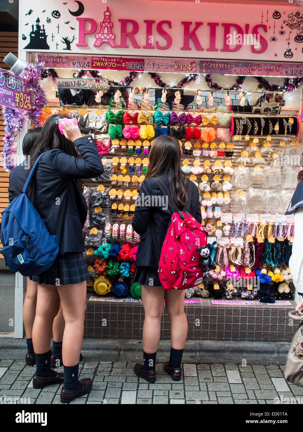 Japanese School Girls with Louis Vuitton Bags, Tokyo, Honshu