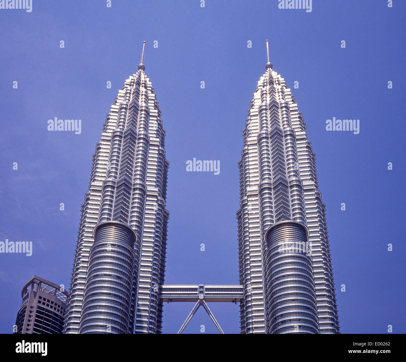 The Petronas Towers (Menara Berkembar Petronas), Jalan Ampang, Kuala Lumpur, Federal Territories, Malaysia Stock Photo