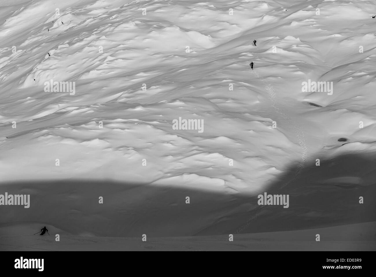 Back Country Skiing in November Stock Photo Alamy