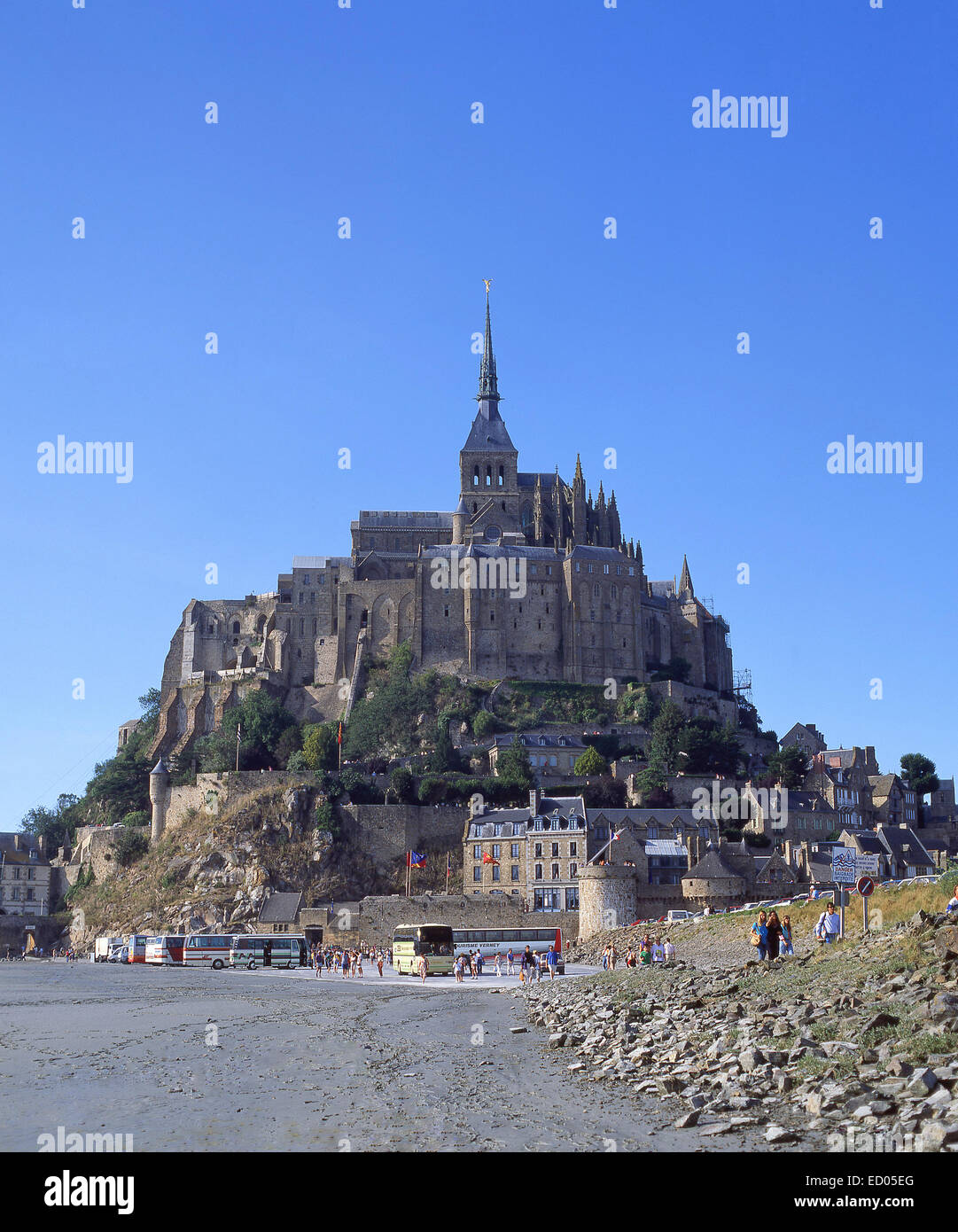 Le Mont Saint-Michel (Saint Michael's Mount), Manche, Lower Normandy Region, France Stock Photo