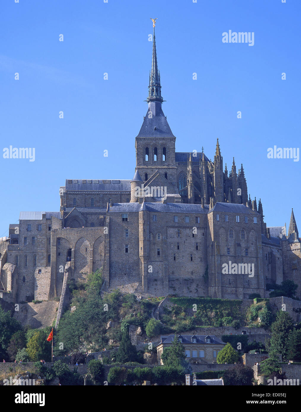 Le Mont Saint-Michel (Saint Michael's Mount), Manche, Lower Normandy Region, France Stock Photo