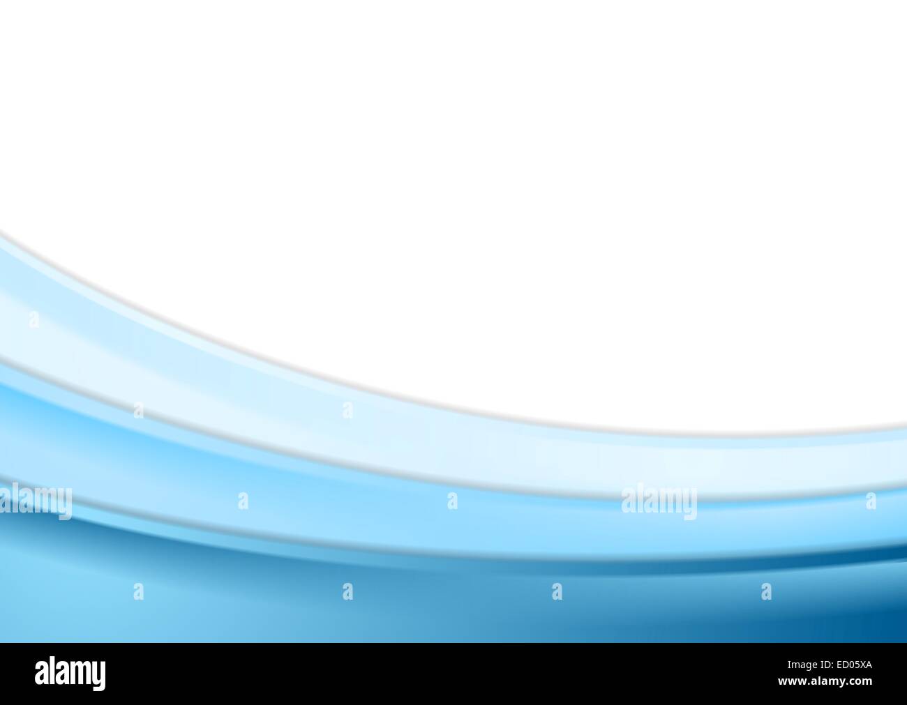 Abstract blue wavy background. Vector design Stock Photo - Alamy
