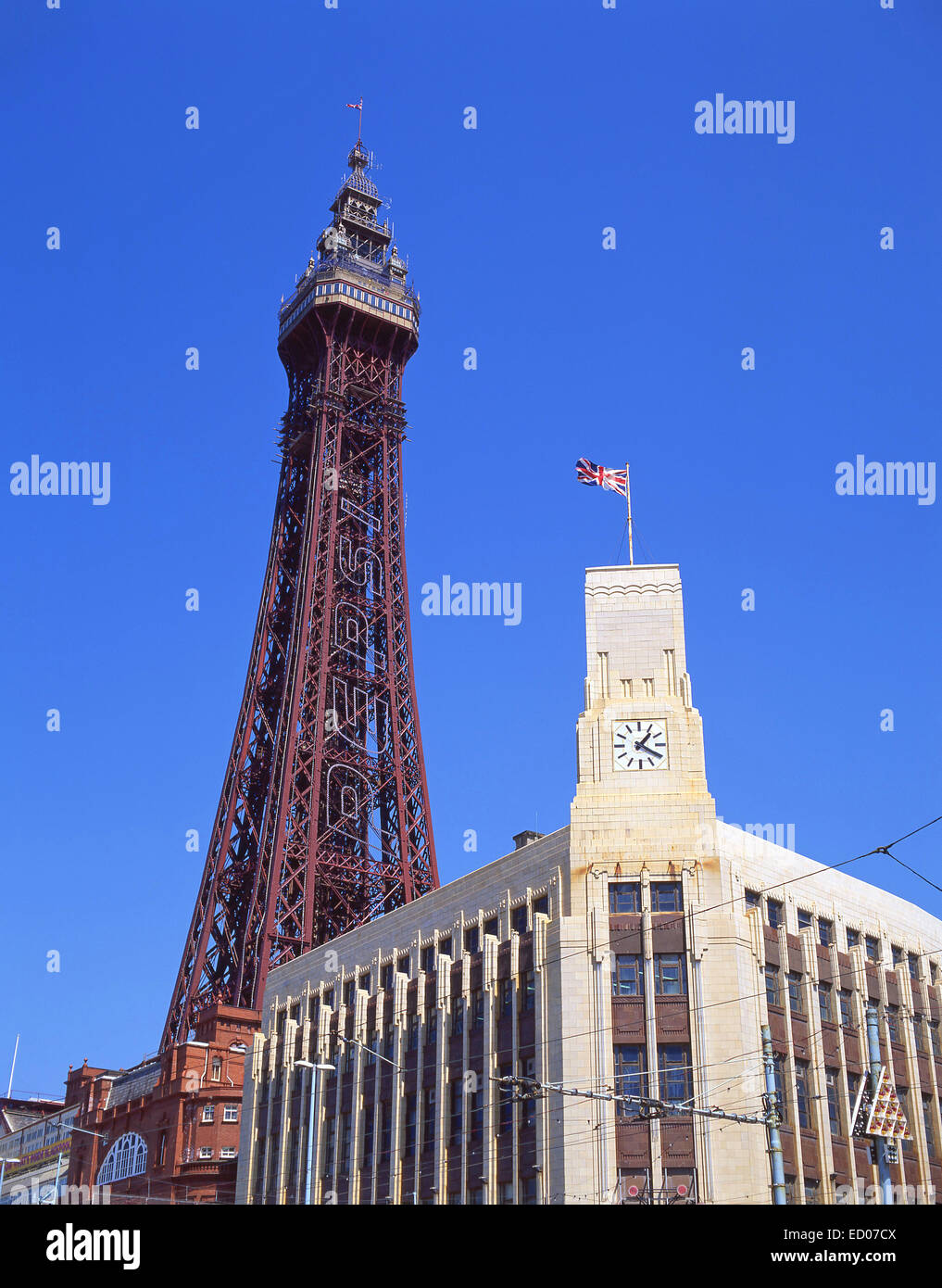 Blackpool Tower, Blackpool, Lancashire, England, United Kingdom Stock Photo