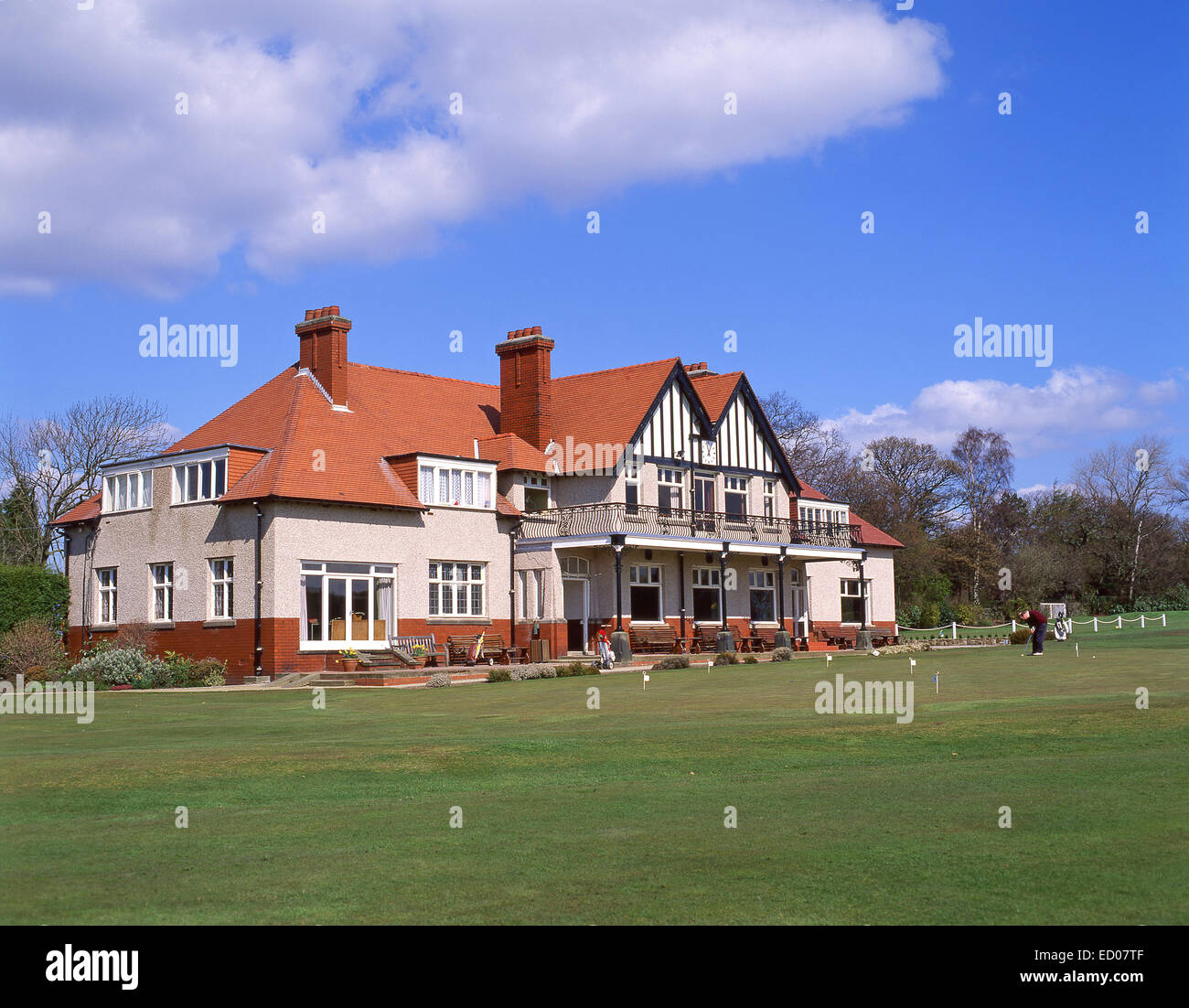Club house at Ormskirk Golf Club, Ormskirk, Lancashire, England, United Kingdom Stock Photo
