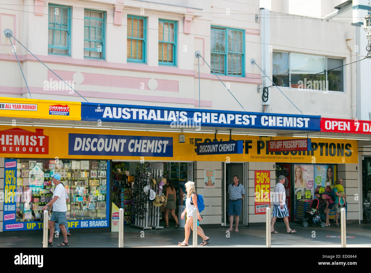 Chemist warehouse drugstore in the corso in Manly Sydney, NSW,Australia Stock Photo