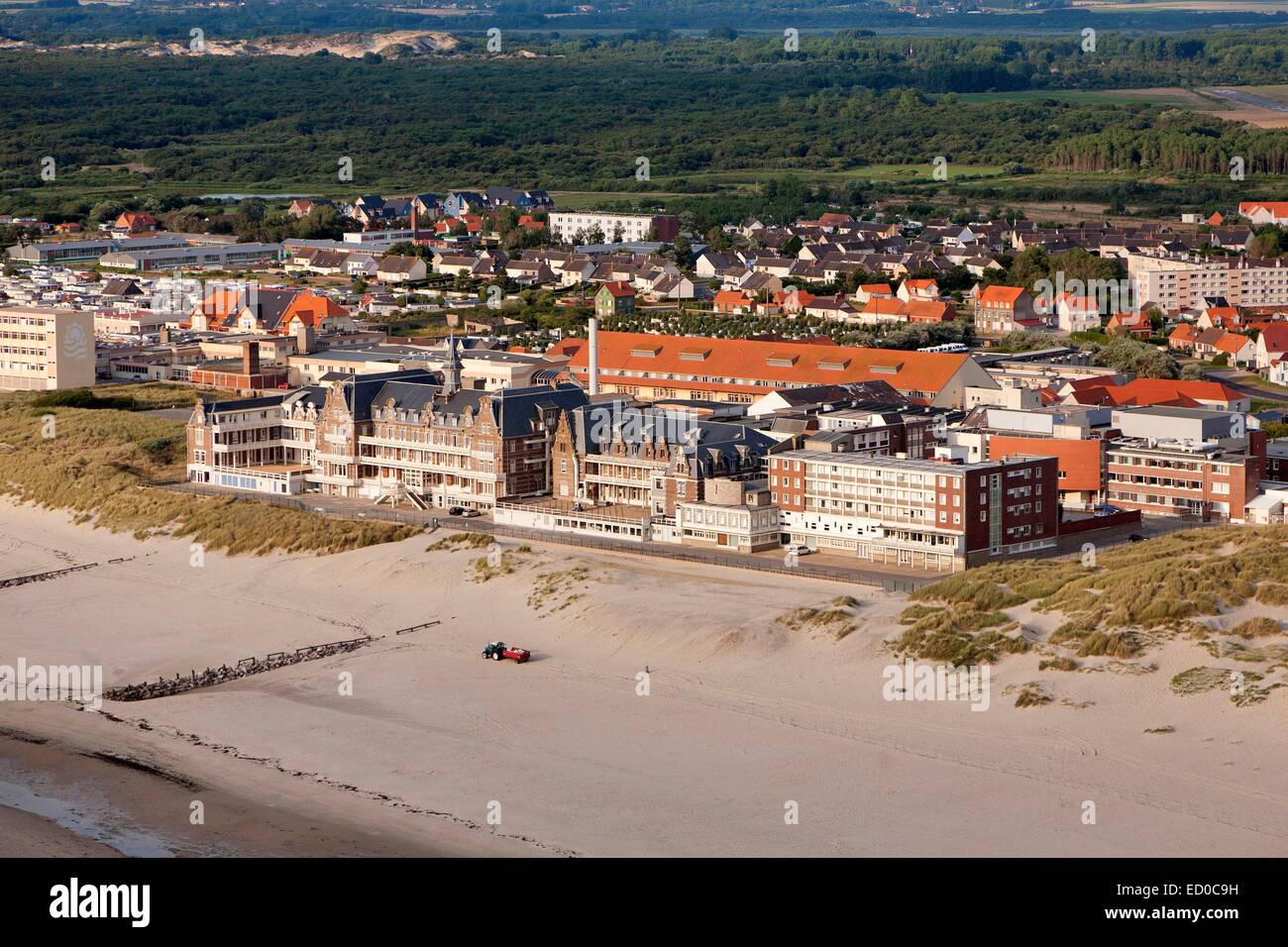 France, Pas de Calais, Berck sur Mer, hospital Calot Institute of Hopale  foundation (aerial view Stock Photo - Alamy
