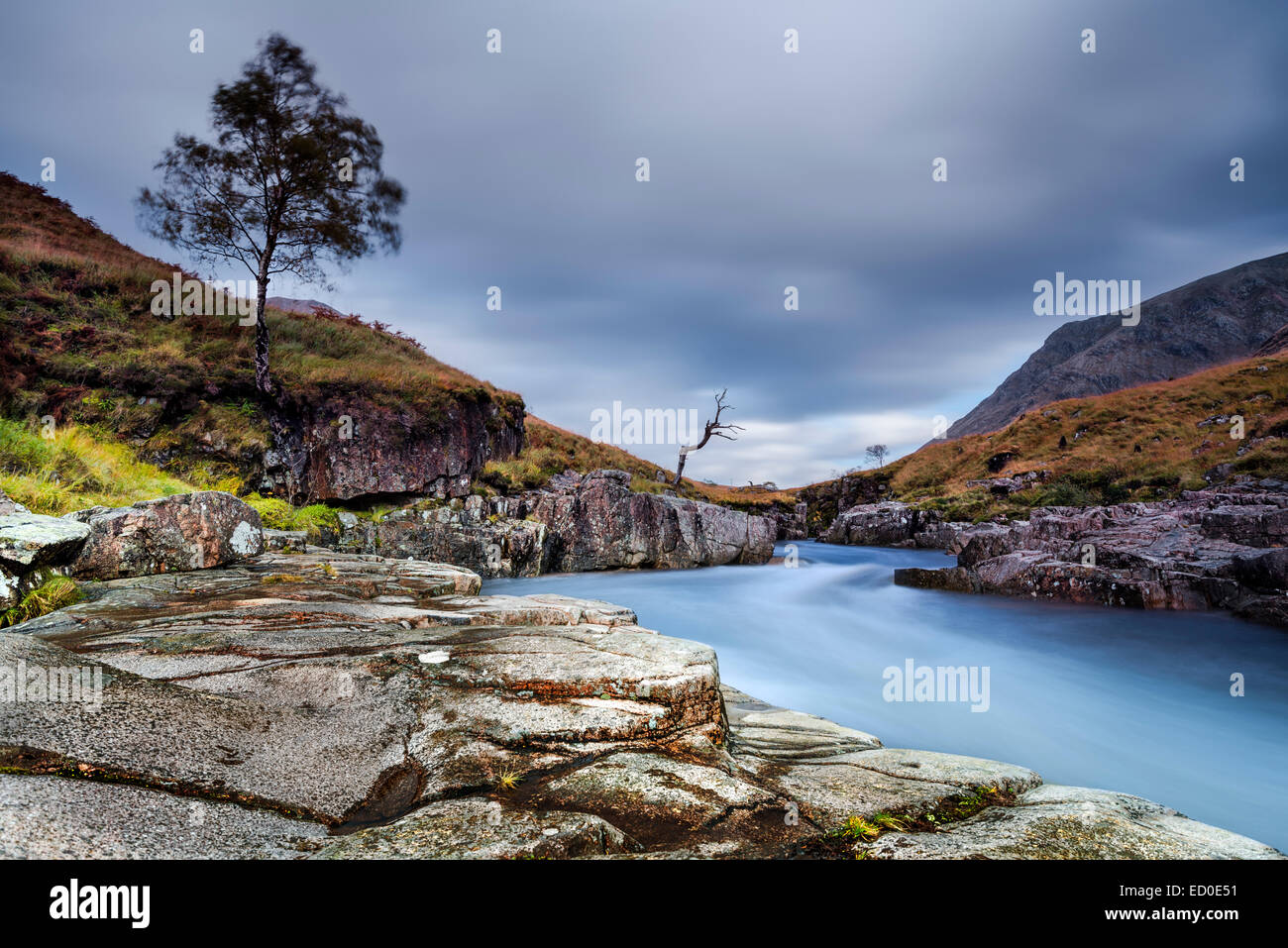 Scotland, Glencoe valley, Scenic view of landscape Stock Photo