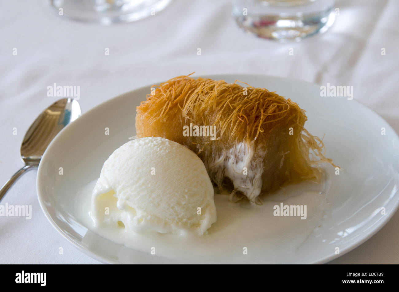 Kataifi is a popular Middle Eastern pastry. This form of kataifi is