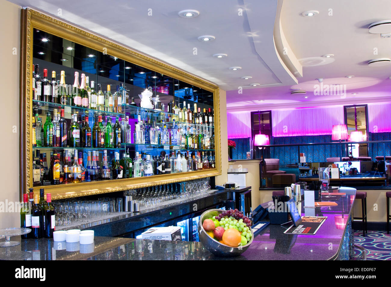 LONDON, ENGLAND, UK - JULY 28TH, 2014: The beautiful interior of the mask bar in covent garden on july 28th 2014 London, uk. The Stock Photo