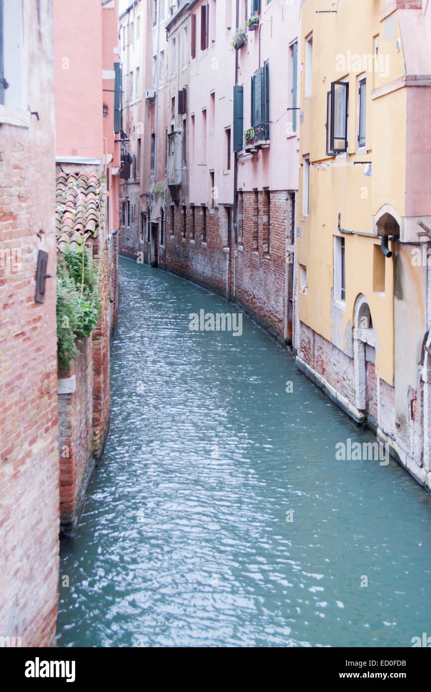 Side Canal  Venice Italy TV000326 Stock Photo