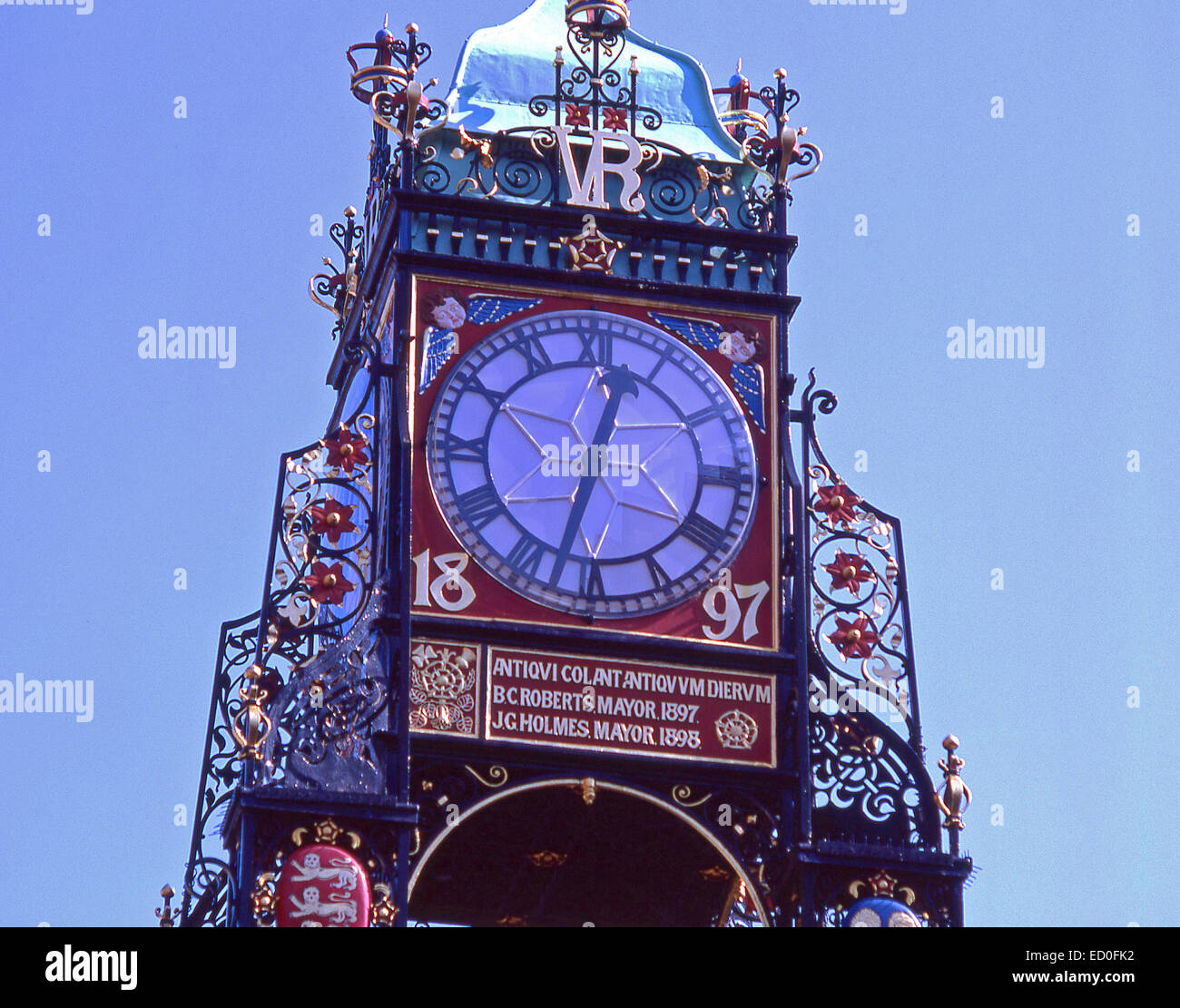 Victorian Eastgate Clock, Eastgate, Chester, Cheshire, England, United Kingdom Stock Photo Alamy