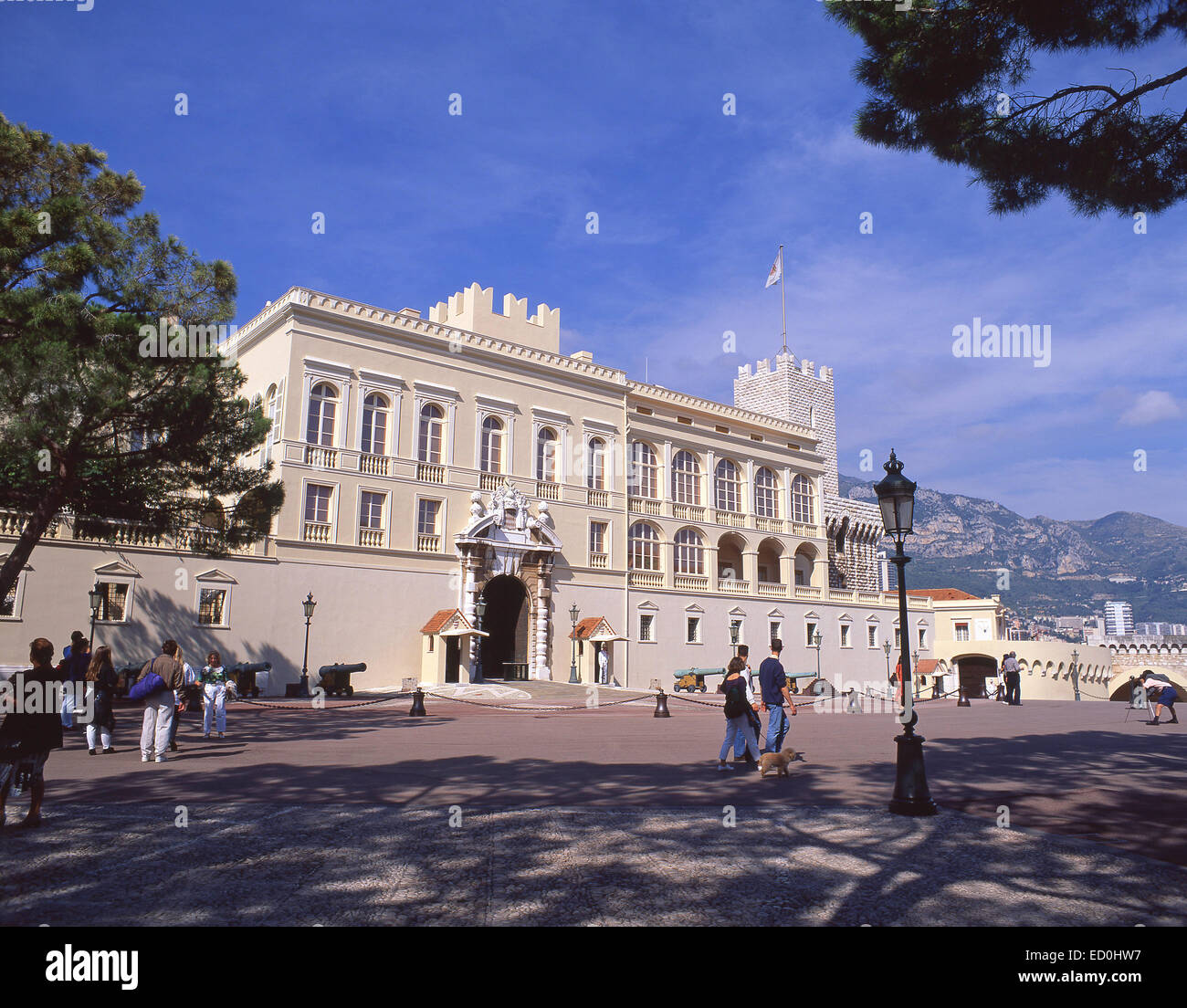 Palais Princier de Monaco, Place du Palais, Monaco-Ville, Principality of Monaco Stock Photo