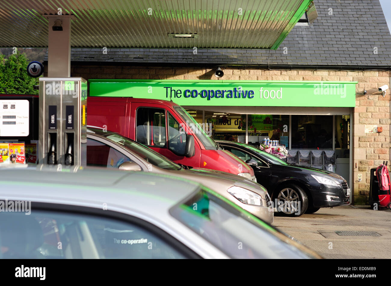 Bakewell,Derbyshire,UK .23rd December 2014 . The CoOperative Fuel