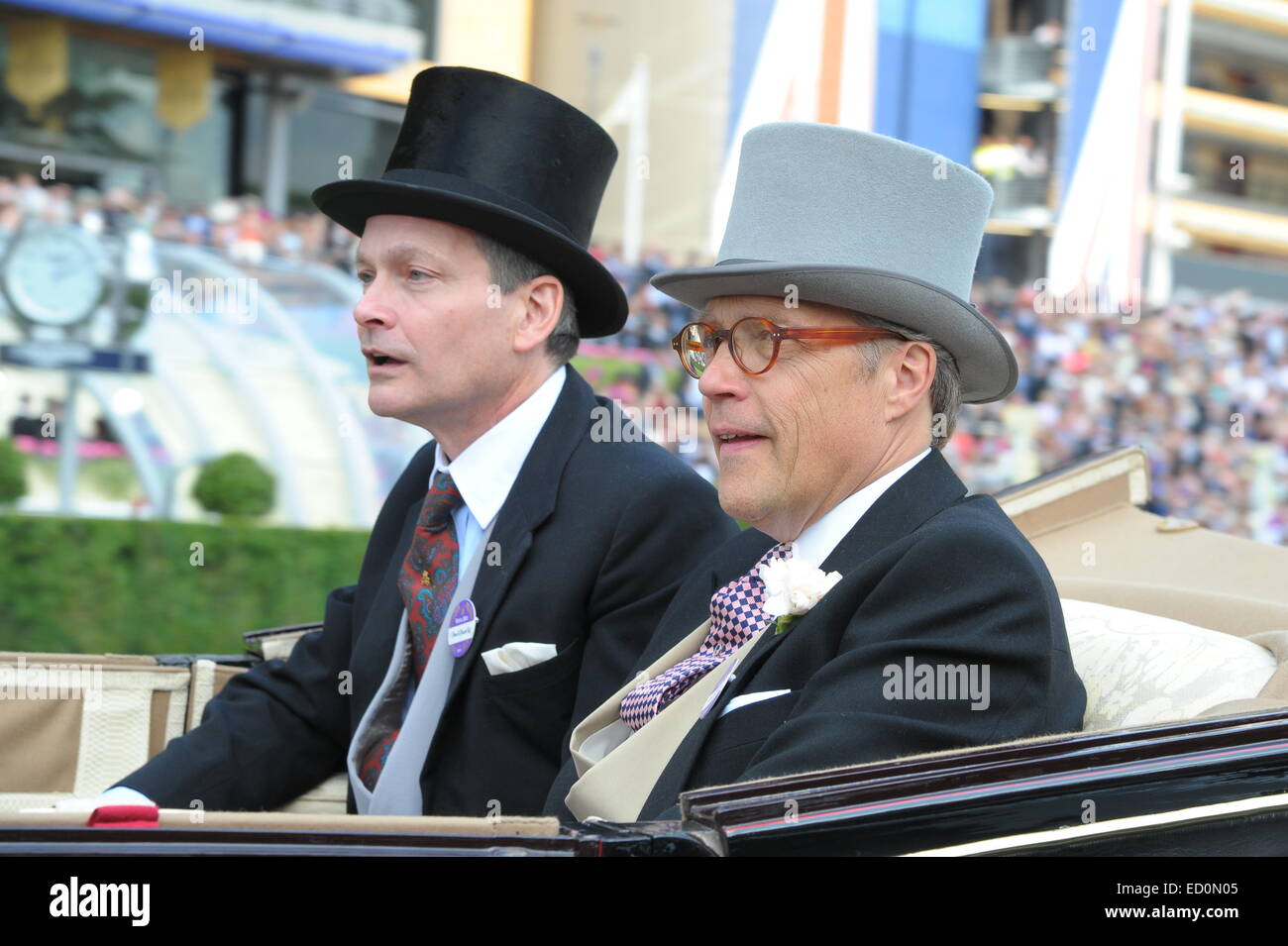 Royal Ascot 2014 - Royal Arrivals - Day 4 - Coronation Stakes  Featuring: Earl of March,Daniel Chatto Where: Ascot, United Kingdom When: 20 Jun 2014 Stock Photo