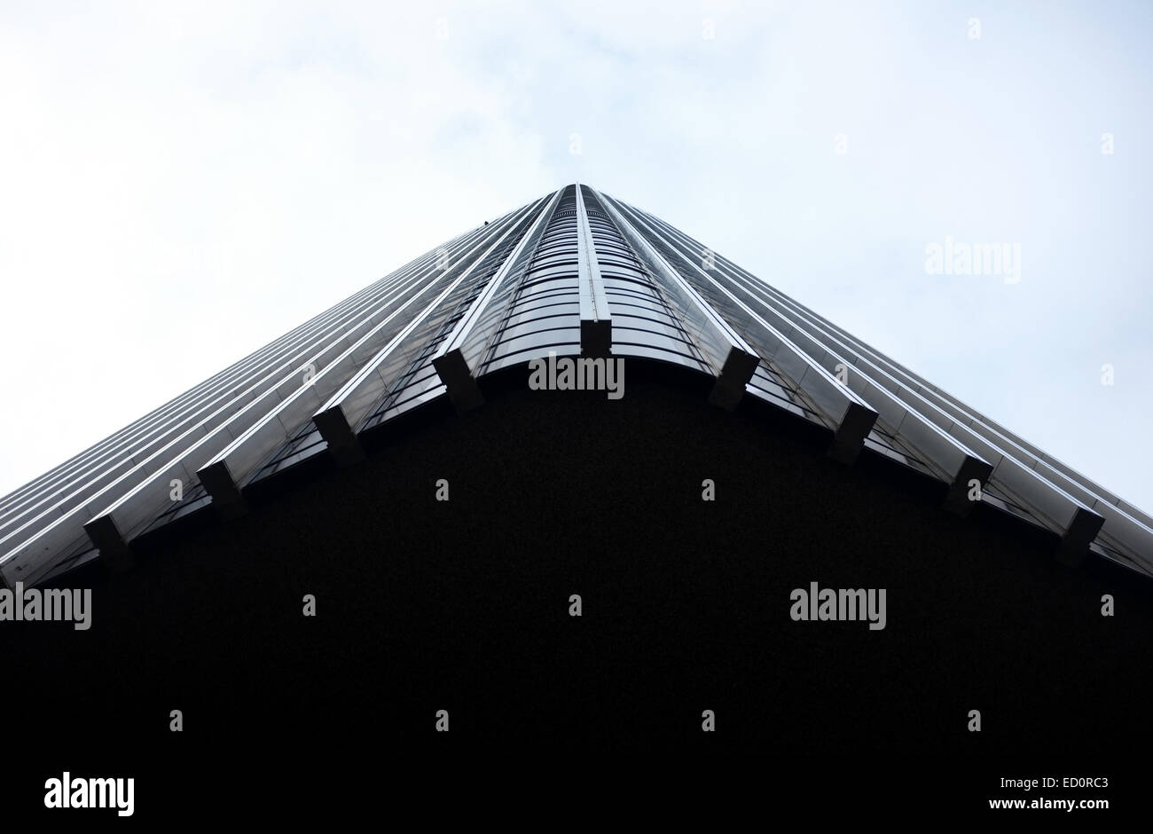 abstract view of Tower 42, formerly the Nat West Tower in London Stock Photo