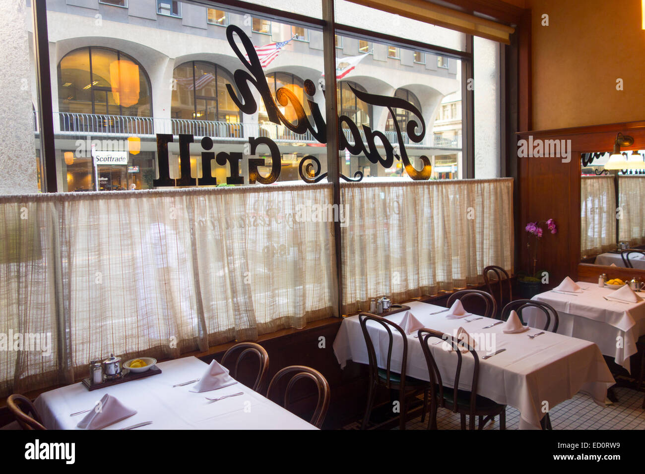 Tadich grill in San Francisco CA Stock Photo Alamy
