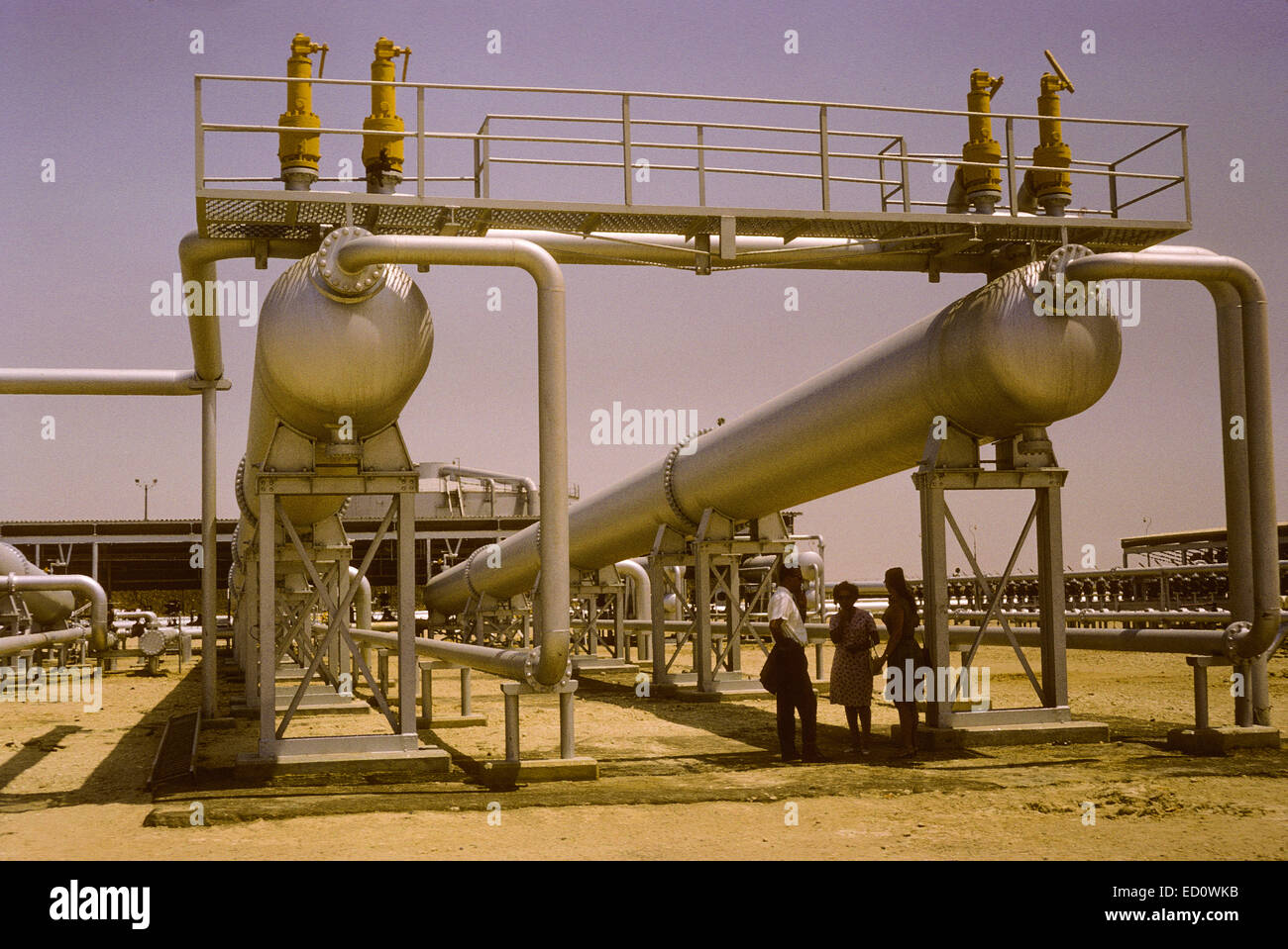 Kuwait October 1966.  Kuwait Oil Company Gathering Station, near Ahmadi. Stock Photo
