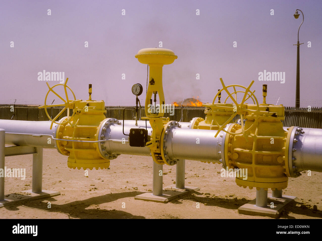 Kuwait October 1966.  Kuwait Oil Company Gathering Station Facility, Ahmadi. Stock Photo