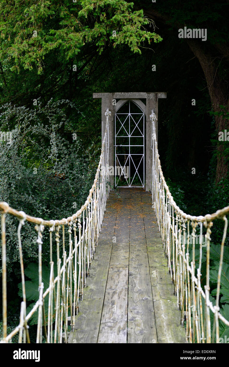 birr castle wrought iron suspension bridge built 1820 river camcor