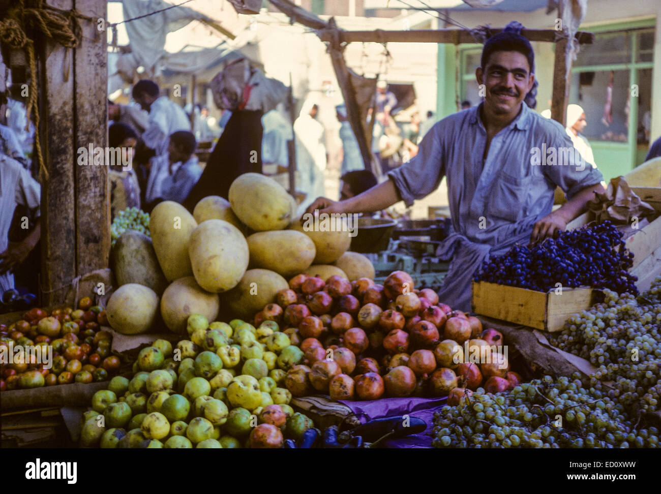 Kuwait October 1966. Fruit Vendor in the Market Stock Photo Alamy