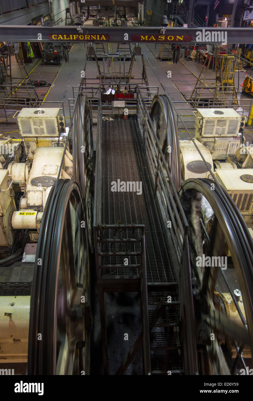 San Francisco cable car museum Stock Photo Alamy