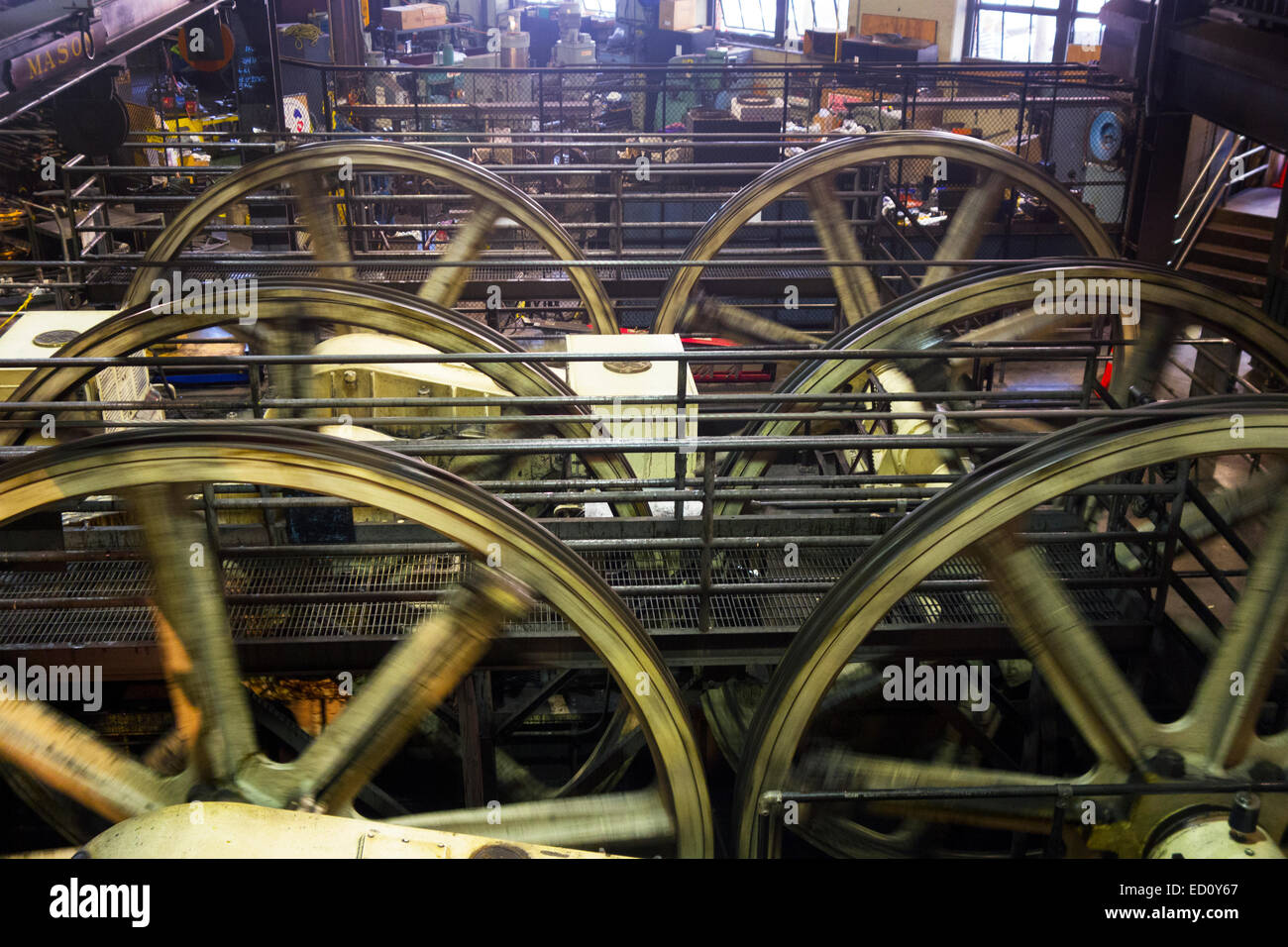 San Francisco cable car museum Stock Photo Alamy