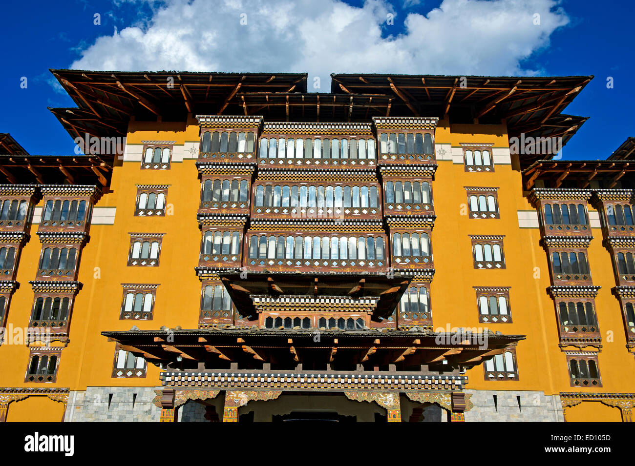 The Taj Tashi Hotel, Thimphu, Bhutan Stock Photo