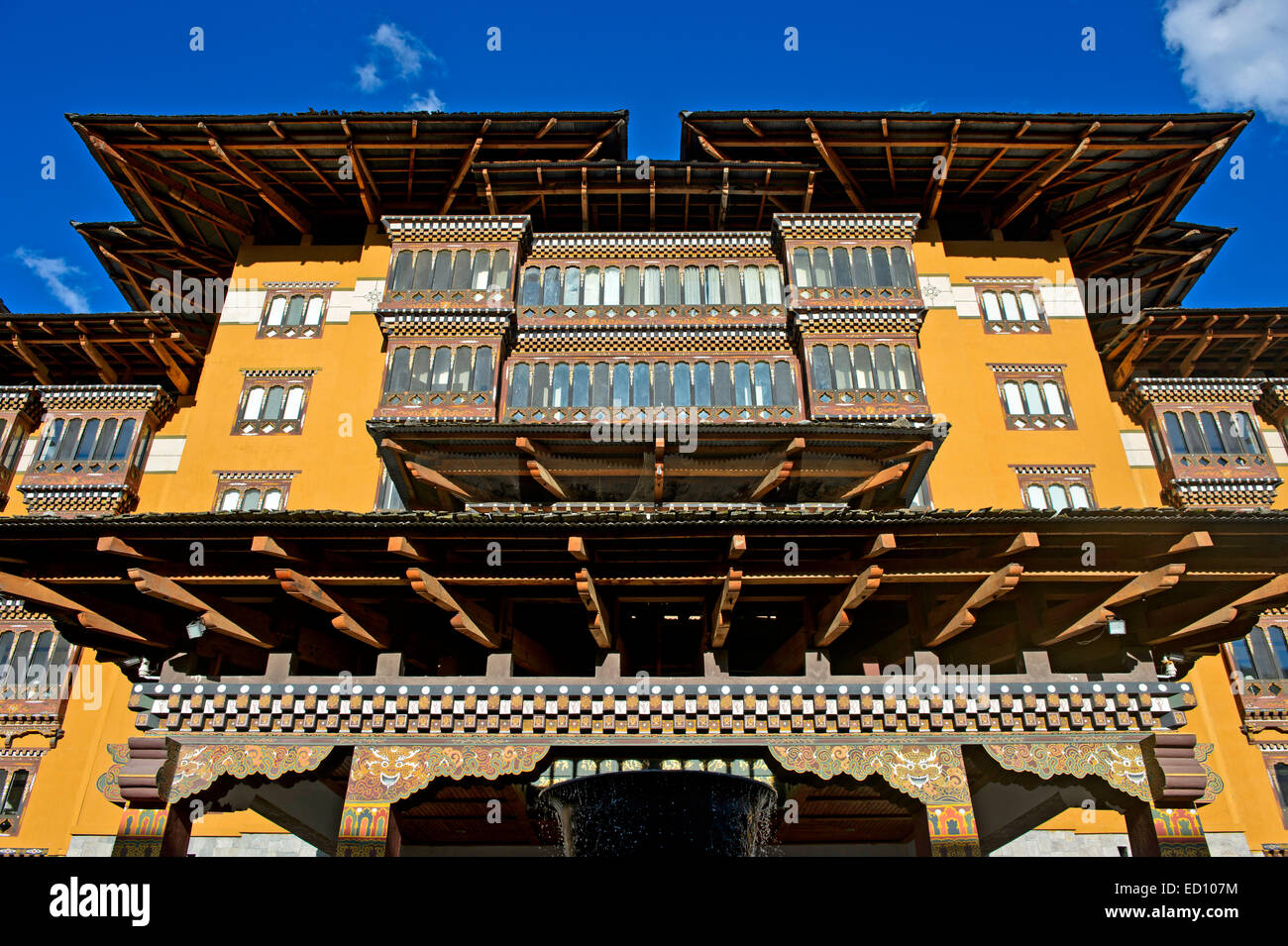 The Taj Tashi Hotel, Thimphu, Bhutan Stock Photo