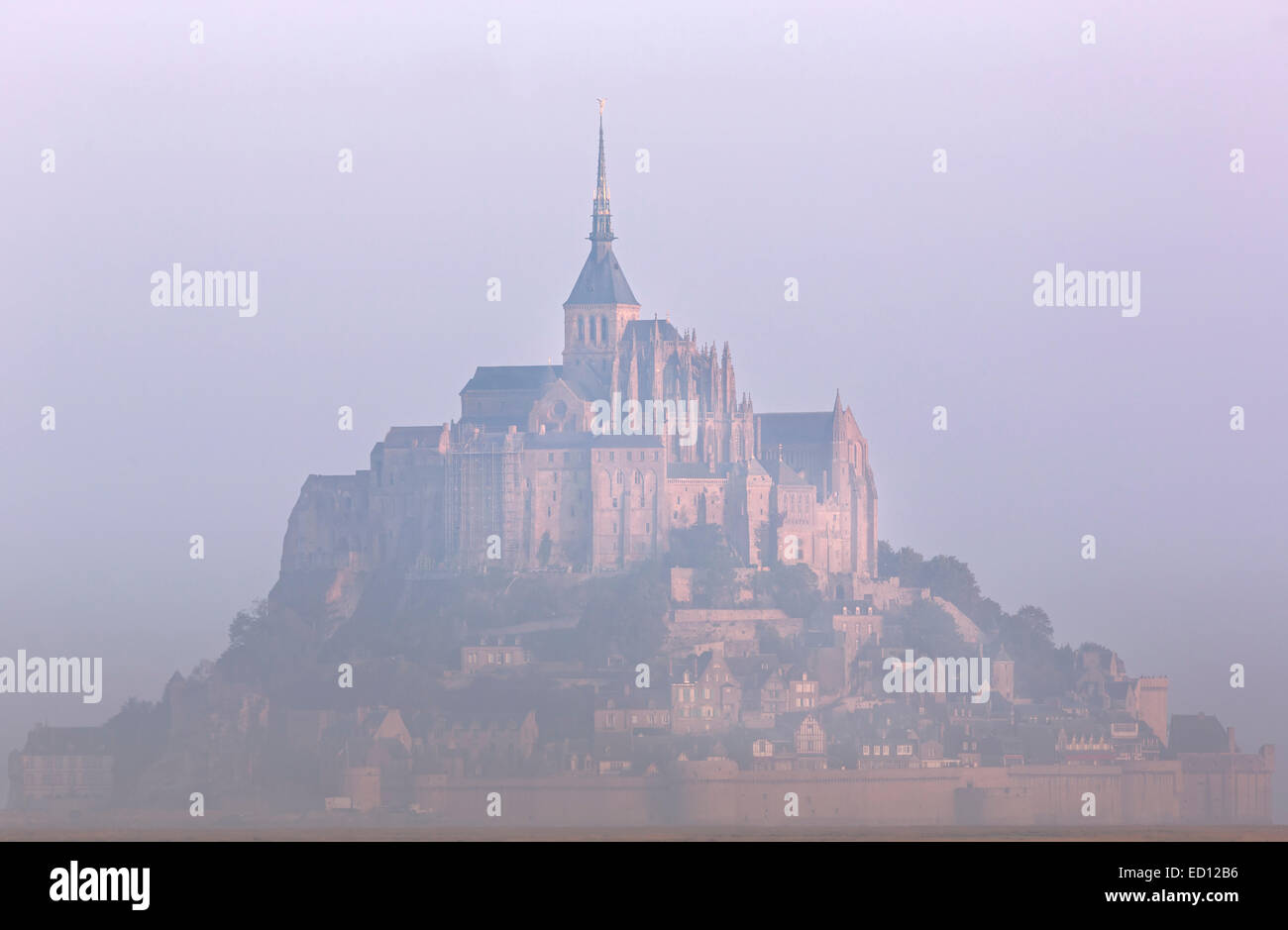 Mont St. Michel, Le Mont-Saint-Michel, Normandy, France Stock Photo