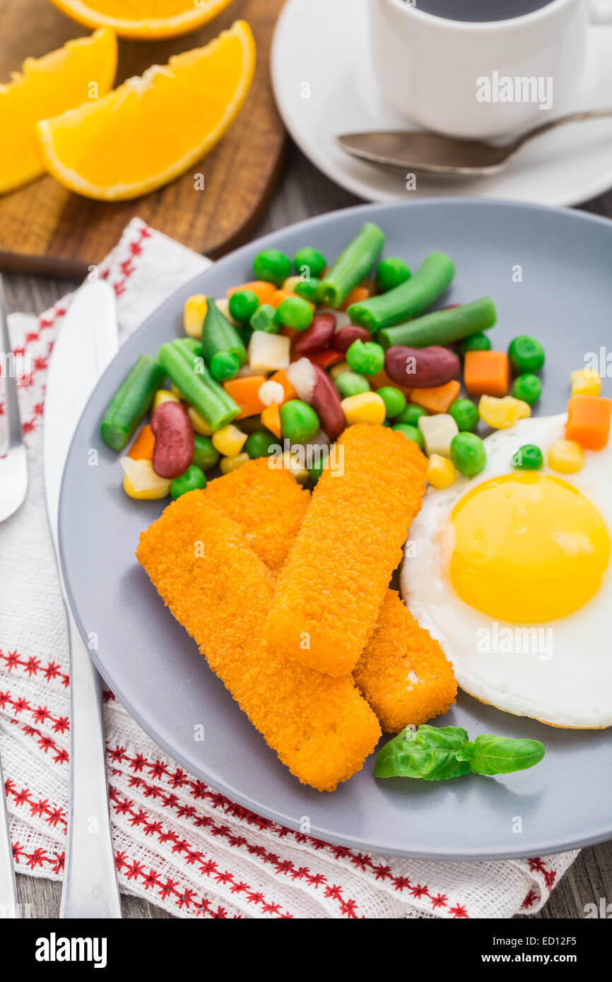 Fried fish for breakfast hi-res stock photography and images - Alamy