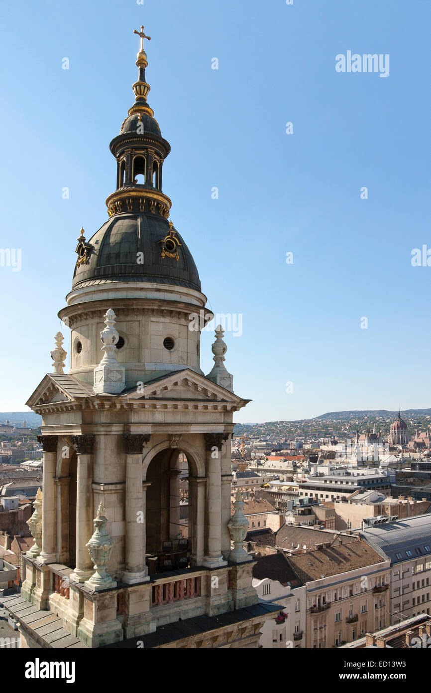 Budapest skyline, viewed from St. Stephen's Basilica Stock Photo - Alamy