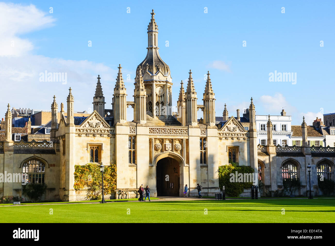 The University of Cambridge, King's College Porters' Lodge, Cambridge Cambridgeshire England United Kingdom UK Stock Photo
