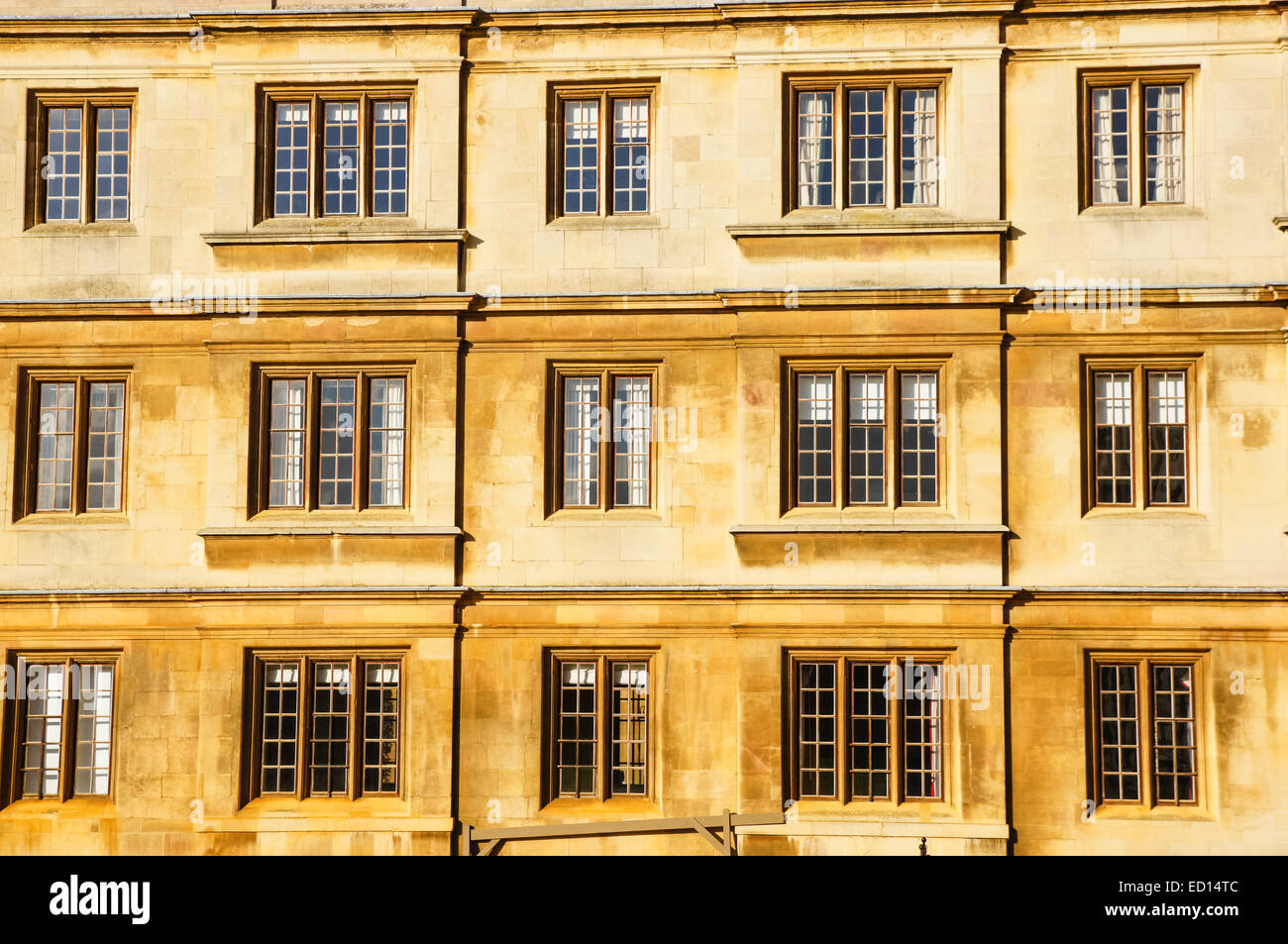The University of Cambridge, windows of Clare College, Cambridge Cambridgeshire England United Kingdom UK Stock Photo
