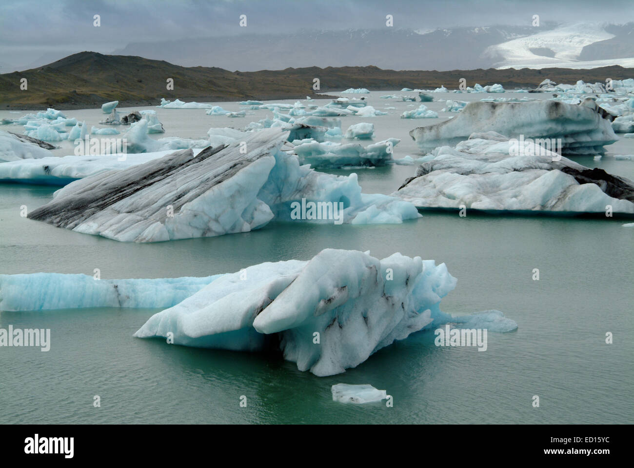 Jokulsarlon iceberg lagoon, Iceland. Stock Photo
