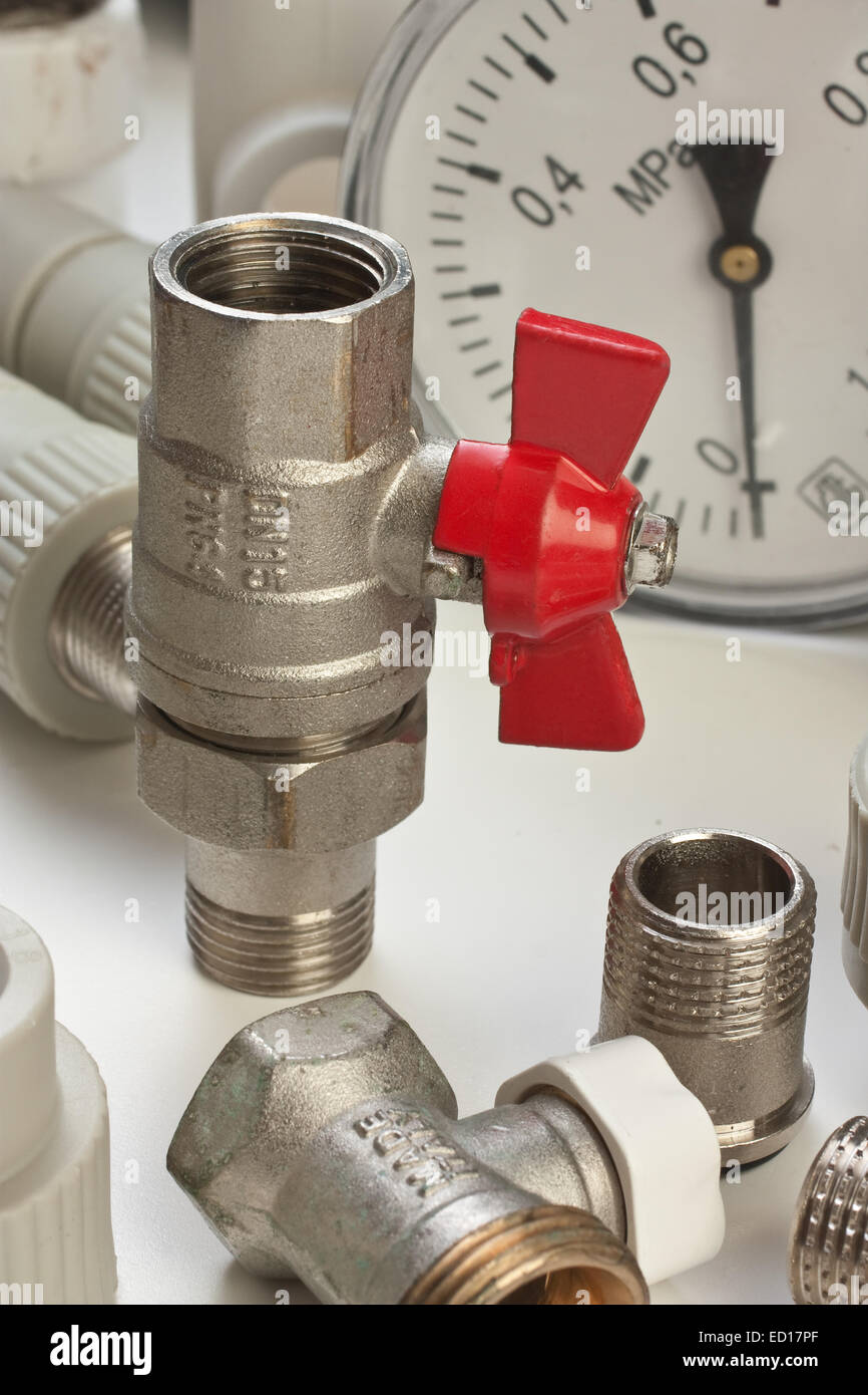 Set plumbing fittings Stock Photo Alamy