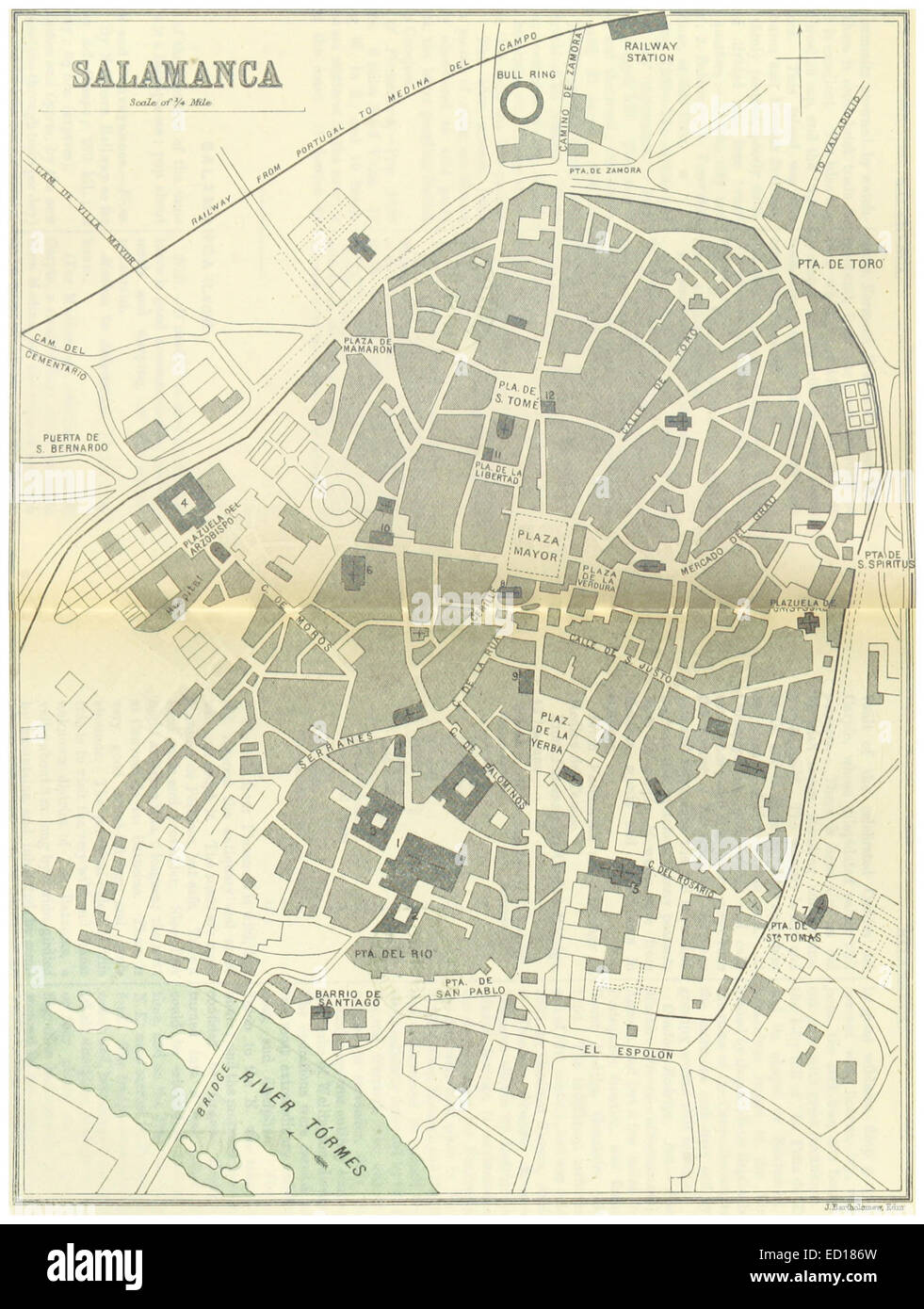 Salamanca map hires stock photography and images Alamy