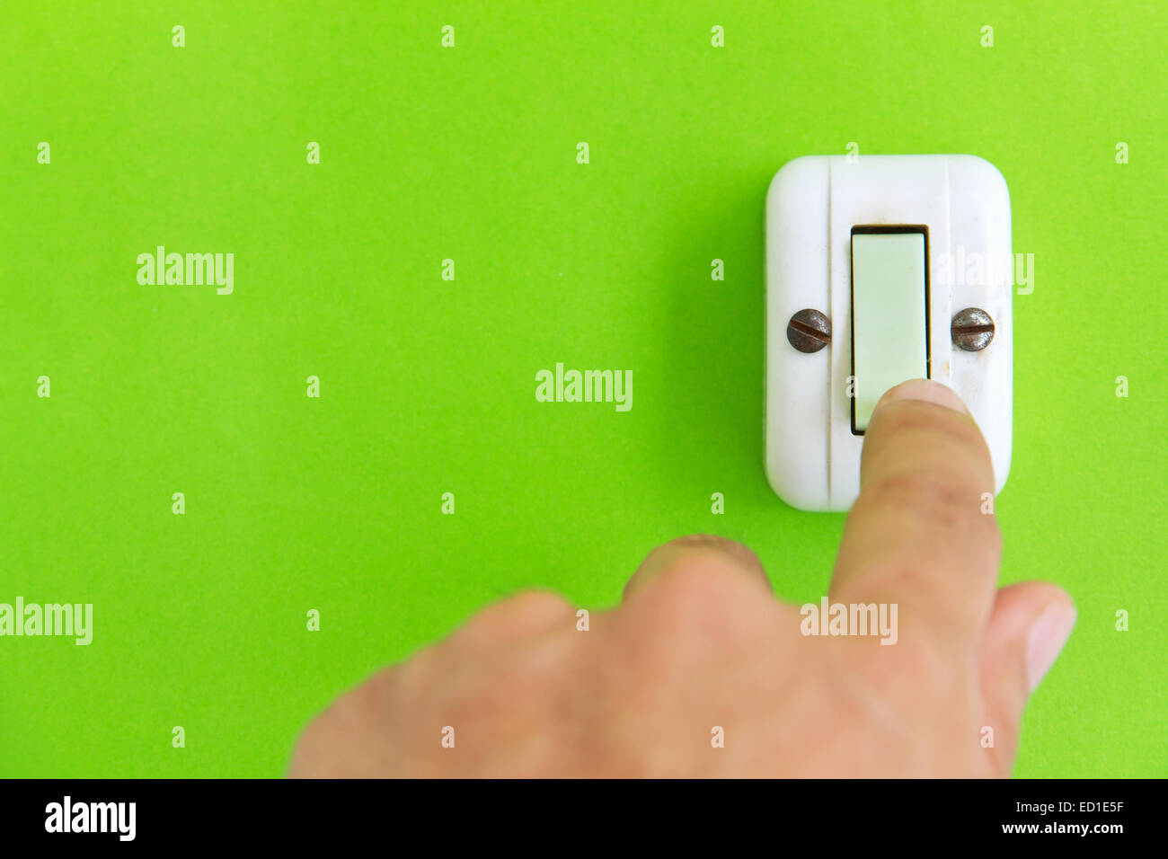 turn off the light ,save energy concept Stock Photo Alamy