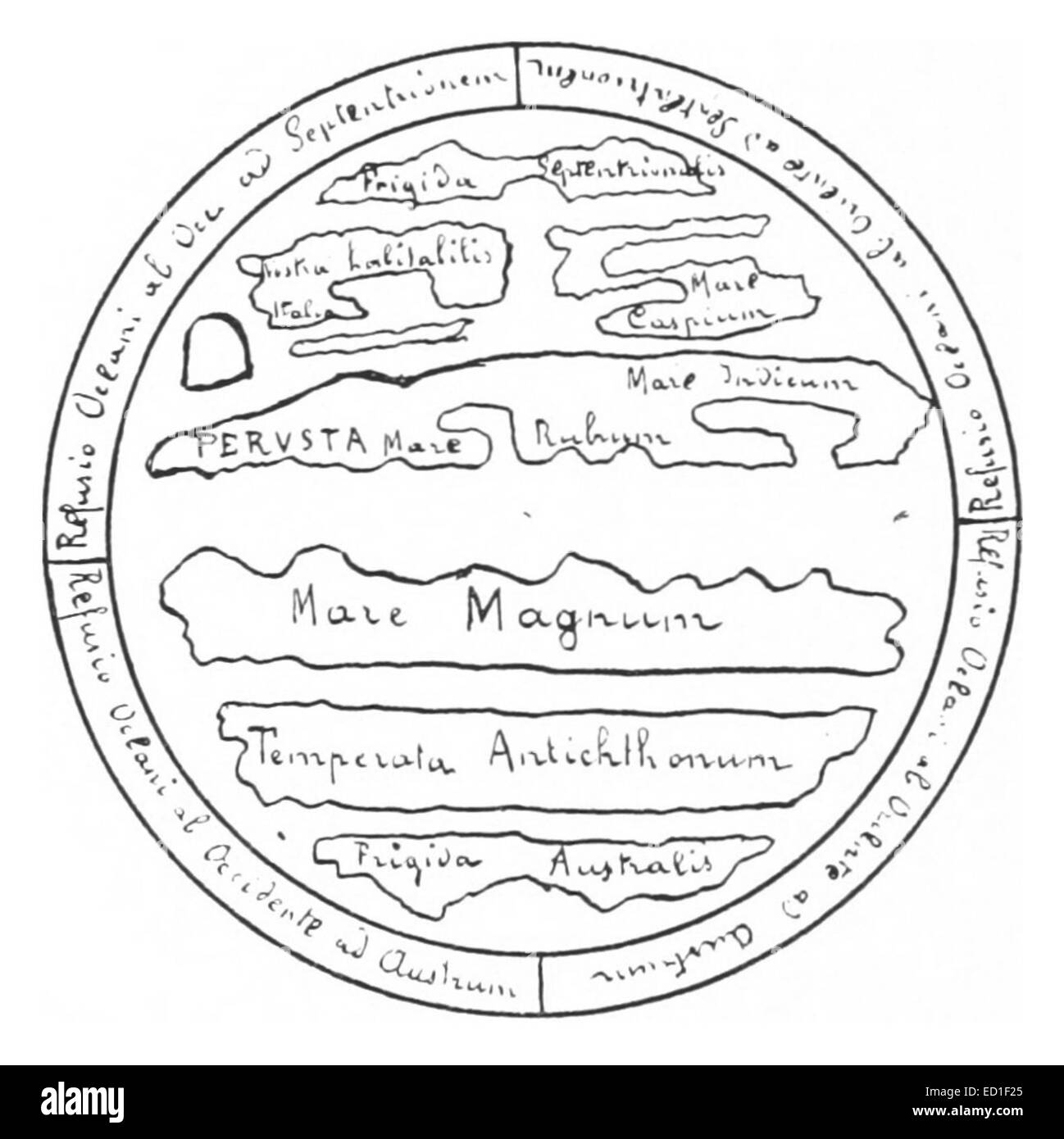 RAINAUD(1893) Fig. 7. L'Antichthone sur un mss. de Macrobe Stock Photo ...