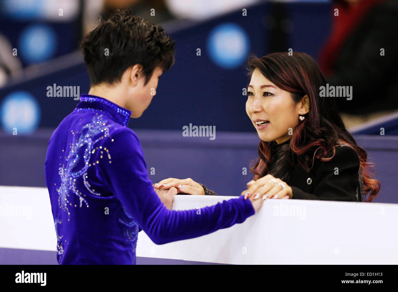 Barcelona Spain C D 11th Dec 14 Shoma Uno Mihoko Higuchi Jpn Figure Skating Isu Junior Grand Prix Of Figure Skating Final 14 Mens Short Program At The Barcelona International Convention