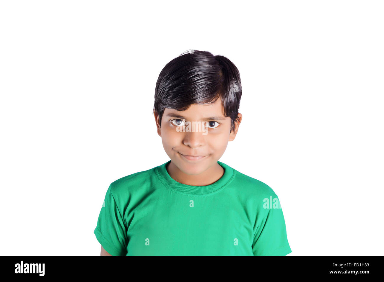 1 indian child boy pose Stock Photo