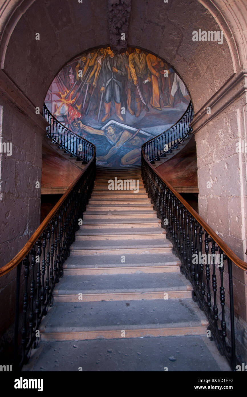 Mural, Palacio de Gobierno, Morelia, Michoacan, Mexico Stock Photo Alamy