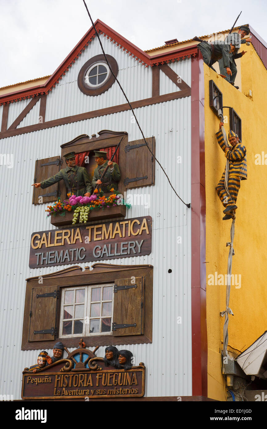 Thematic Gallery, Ushuaia, Argentina. Stock Photo