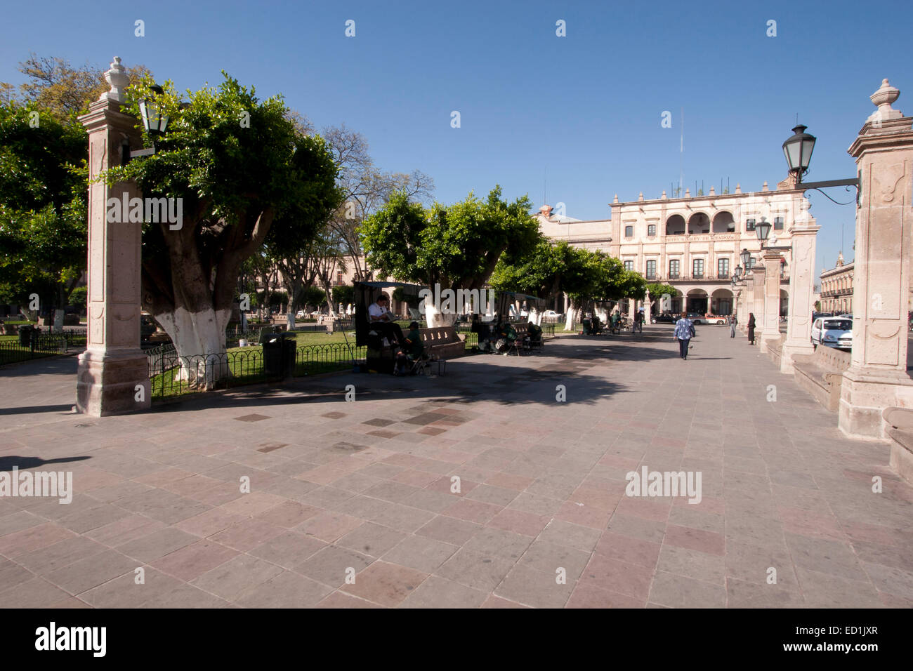 Plaza de Armas, Morelia is meticulously maintained and offers a restful