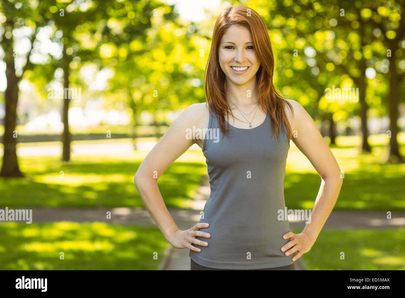 Portrait attractive smiling redhead hi-res stock photography and images ...