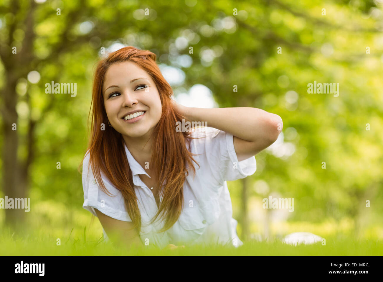 Portrait young thoughtful redhead hi-res stock photography and images ...
