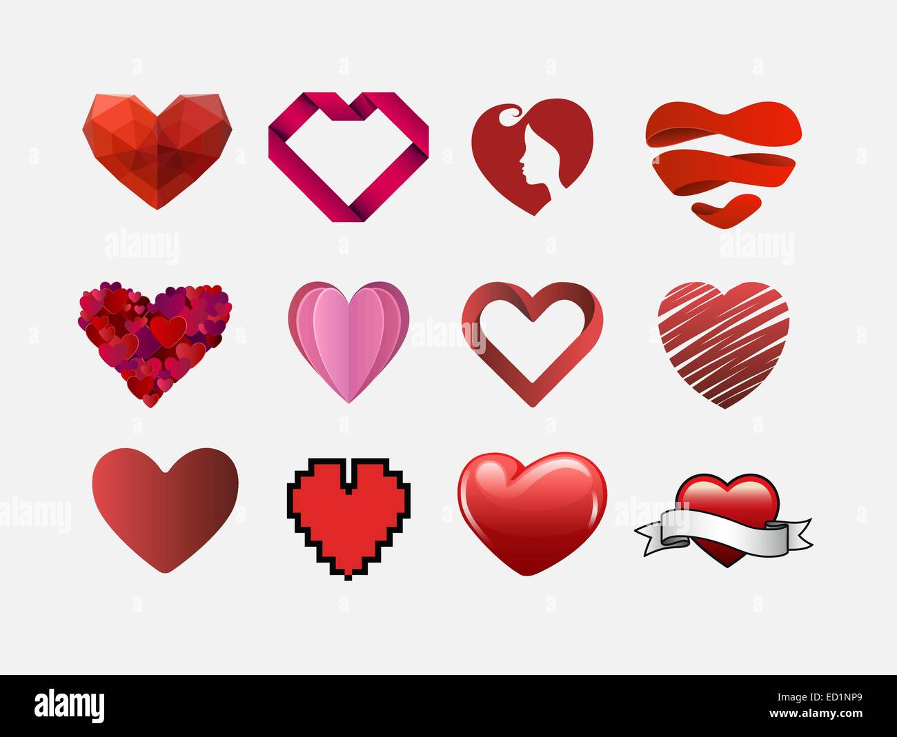 Happy valentines day vector with heart pattern Stock Vector Image & Art ...