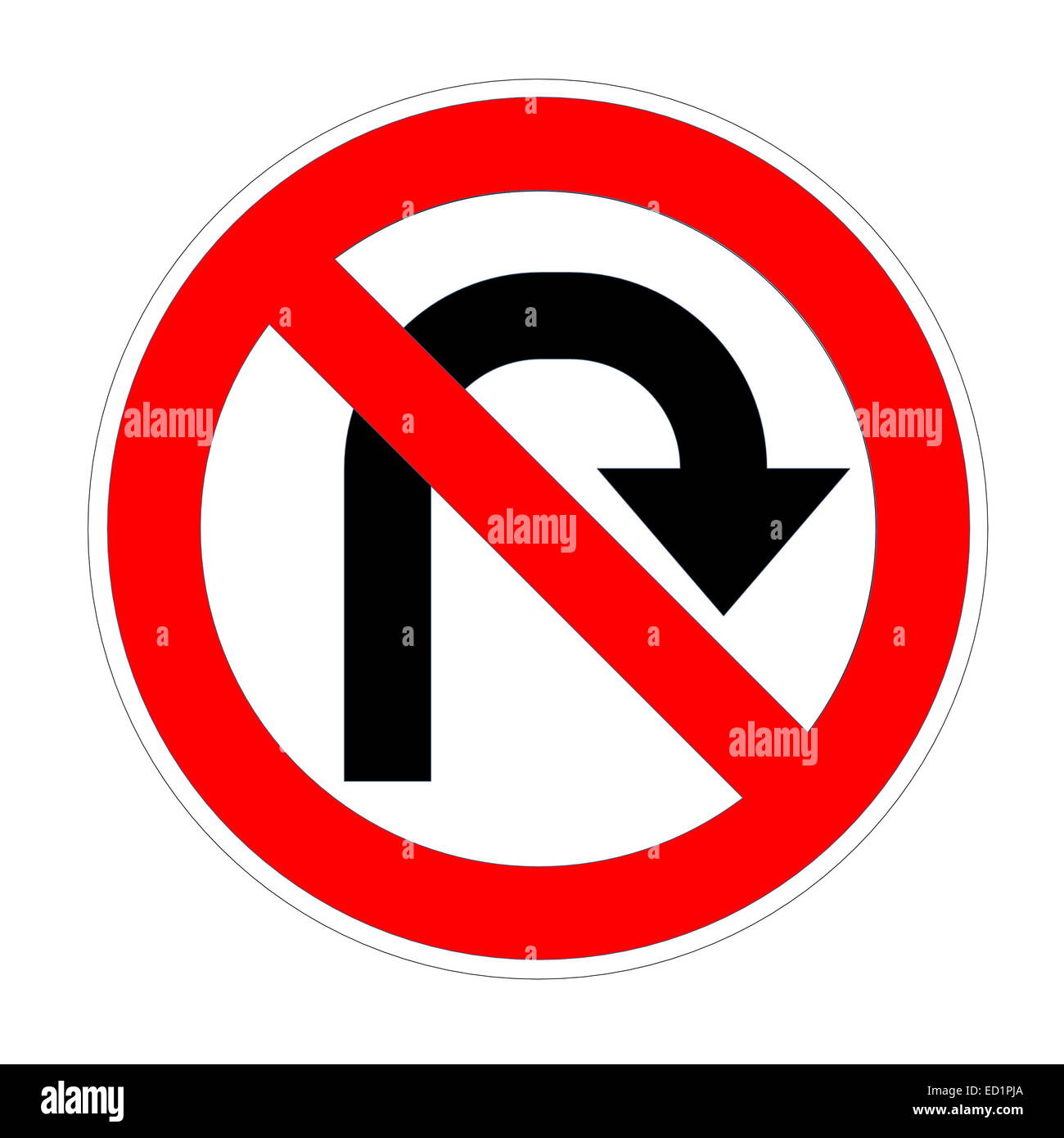 No right turn on red road sign hires stock photography and images Alamy
