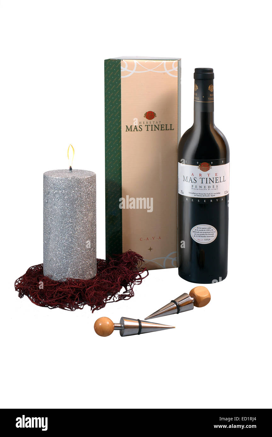 Spanish Bottle of wine. Catalonia cava mastinell. Founded in 1989, this