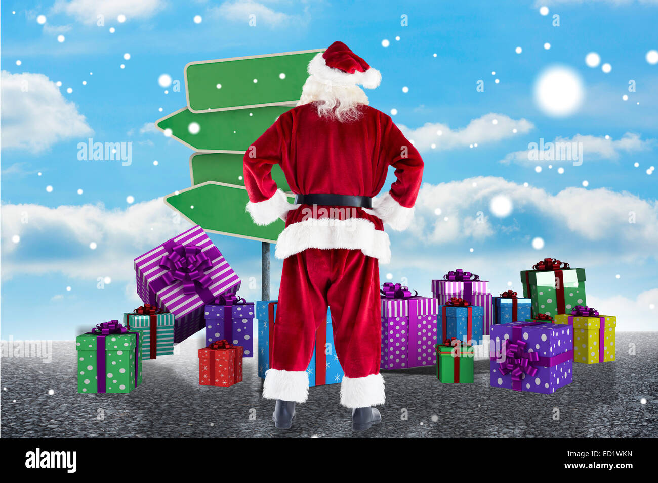 Composite image of santa claus Stock Photo - Alamy