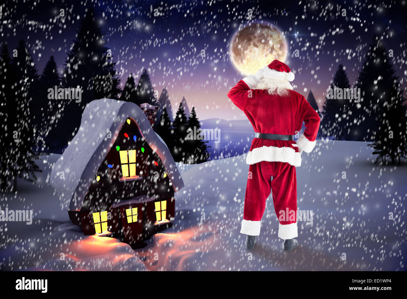 Composite image of santa claus Stock Photo - Alamy